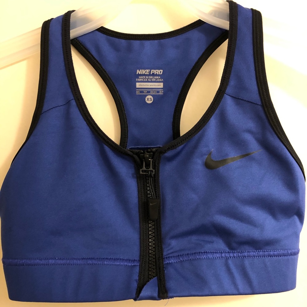 Nike Pro XS Zip Up Sports Bra